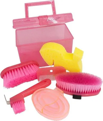 Produktbild von Famanu Putztasche für Pferdepflege - Pink Glitzer