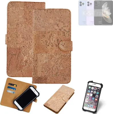 Produktbild von K-S-Trade Hülle kompatibel mit Cubot P80  Kork Handyhülle Cover  Schutzhülle TPU Case Bumper in Hellbraun, (1x)