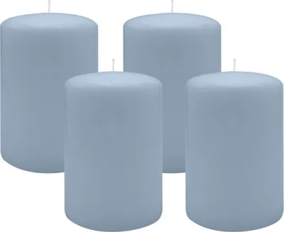 Produktbild von 4er Set Adventskranzkerzen Jeans Blau Ø 100 x 150 mm