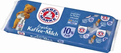Image de Bärenmarke 5560293804 Kaffeesahne Ergiebige Kaffee-Milch 10% - 10x 7,5 g