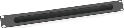 Image de VALUE Entrée de câble 19" 1U, brosse, noir (26.99.0315)