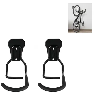 Immagine prodotto di Omgoods - Set di 2 ganci robusti per biciclette, da montare a parete