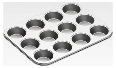 Produktbild von Muffinbackblech mit Antihaftbeschichtung für 12 Muffins, 35 cm x 27 cm