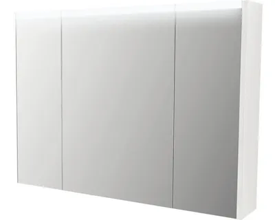 Produktbild von Spiegelschrank 3-türig 92x67cm soft weiß IP 44 (fremdkörper- und spritzwassergeschützt)