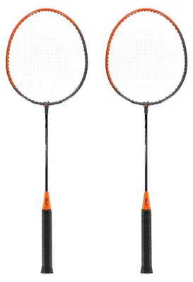 Image de Set de badminton, 2 raquettes en acier avec revêtement