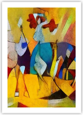 Produktbild von Poster - Poster ohne Rahmen - Abstraktion modern - 50x70 cm - Wand Bild - Wanddeko - Wandbilder - Kunstposter - Wandposter - Bilder - Kunstdruck - Wanddekoration - Wandbild - P2XPA50x70-3455