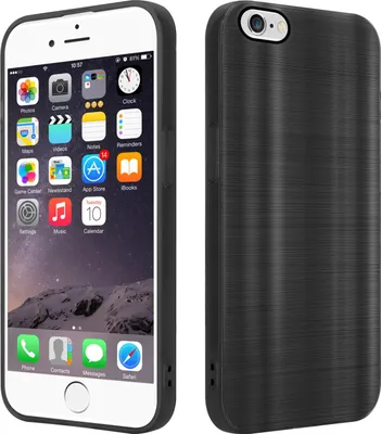 Zdjęcie produktu dla Cadorabo pokrowiec ochronny na Apple iPhone 6 / 6S w kolorze czarnym pokrowiec na telefon komórkowy etui silikonowe TPU