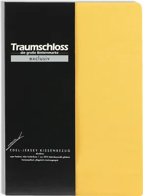 Produktbild von Traumschloss Exclusiv Edel-Jersey Kissenbezug 40 x 60 cm gold Edel-Jersey, mit Reißverschluss