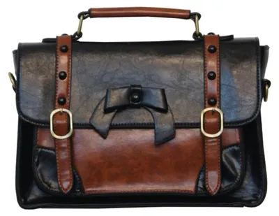 Produktbild von Banned Handtasche / Henkeltasche - Leather Bow Schwarz