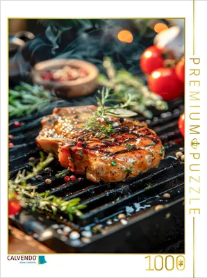 Produktbild von CALVENDO Puzzle Schweinekotelett | 1000 Teile Lege-Größe 64x48cm Foto-Puzzle für glückliche Stunden