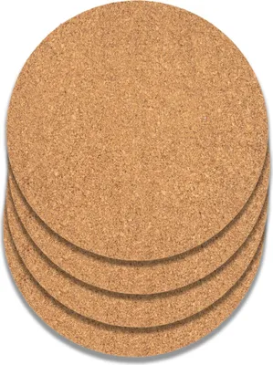 4x Korkuntersetzer Telleruntersetzer Topfuntersetzer Flaschen Untersetzer Kork 19cm