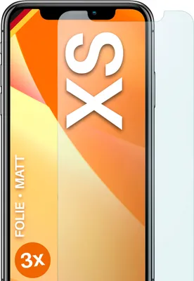 Produktbild von moex® 3x Schutzfolie kompatibel mit Apple iPhone XS - Displayschutzfolie Anti Reflex Folie, Matt