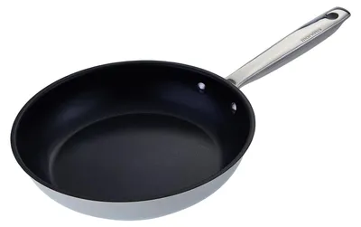 Bratpfanne 24 cm, Edelstahl, für alle Herdarten, antihaftbeschichtet
