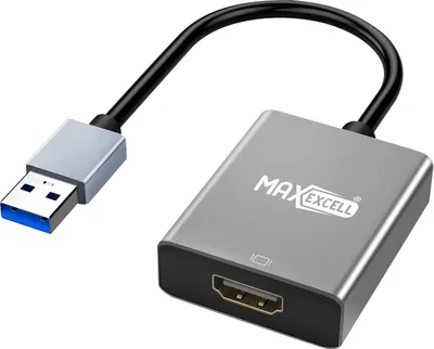 Produktbild von Max excell, HDMI auf USB 3.0 Video Adapter Full HD 1080p, Schwarz