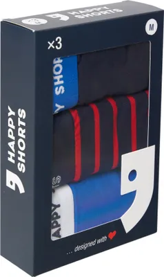 Produktbild von Happy Shorts Herren Retro Pants 3-Pack Motive - Maritim 3 - Größe S