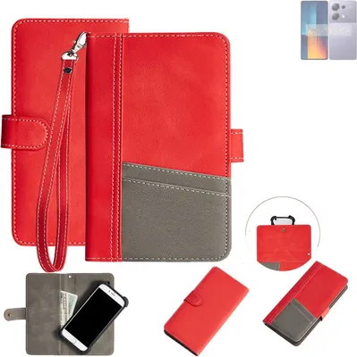 Produktbild von K-S-Trade Handy Schutzhülle für Xiaomi POCO M6 Pro Hülle Portemonnee Brieftasche Klapphülle Kartenfächer Flip Wallet Case Etui