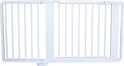 Produktbild von Absperrgitter Türschutzgitter Treppenschutzgitter massiv weiss 141cm