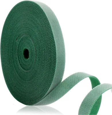 Produktbild von 20m Pflanzenbinder Klett,10mm Pflanzenband Klettverschluss Verstellbar,Klettband Garten Outdoor Grün,Pflanzen Befestigung Kabelbinder, Baum Ideal für Garten und Zimmerpflanzen Pflanzenzubehör