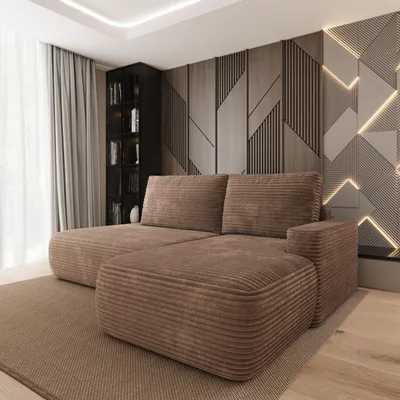 Produktbild von Masseno Ecksofa AVINI T R-S mit Schlaffunktion L-Form, Sofa mit Bettkasten, Wohnzimmersofa, Couch, Soffa, Bettsofa, Couchgarnitur- Beige, TILIA 17