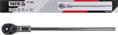 Obrázok produktu pre Yato YT-1360 račňový kľúč Chróm-vanádiová oceľ 19 mm 1 ks Nerez 24