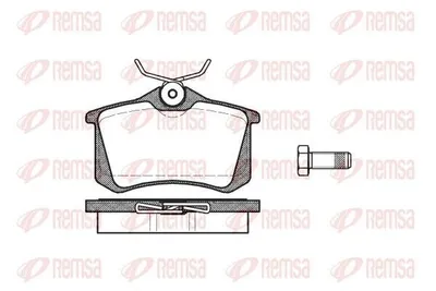 Produktbild von REMSA Bremsbeläge Satz Hinten Bremsklötze für VW Golf IV Schrägheck (1J1) 0263.01