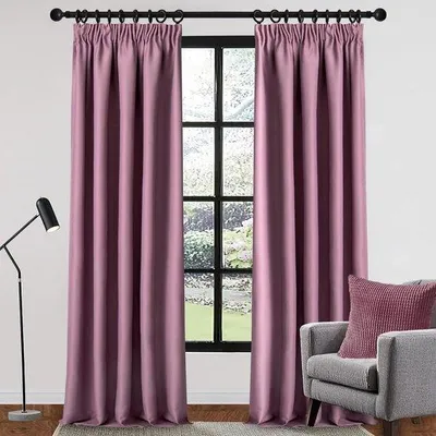 Produktbild von Famanu Verdunkelungsgardinen mit Faltenband - 280 x 140 cm, Set von 2