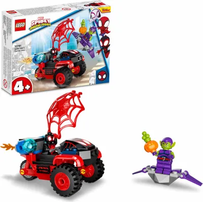 Produktbild von LEGO 10781 Marvel Spidey und seine Super-Freunde Miles Morales: Spider-Mans Techno-Trike, Superhelden-Spielzeug zum Bauen ab 4 Jahren, Geschenk