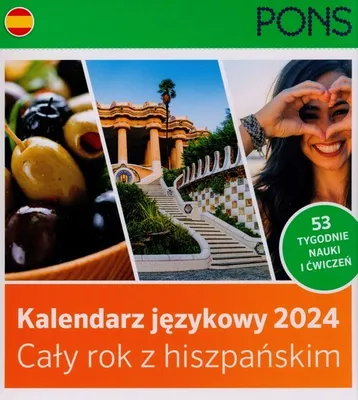 Produktbild von Kalendarz językowy 2024 Cały rok z hiszpańskim PONS