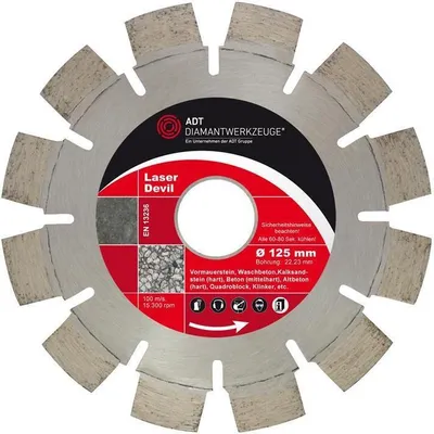 Produktbild von Diamanttrennscheibe Laser Devil 115 mm 22,23 mm