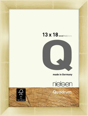 Obrázek produktu pro Nielsen dřevěný odnímatelný rám Quadrum 13x18 cm zlatý