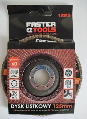 Produktbild von Fächerscheibe Körnung 60 Lamellenscheibe Schleifscheibe Schleifmop für Metall