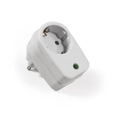 Image de Adaptateur de prise McPower avec protection contre les surtensions, 230V/3.500W