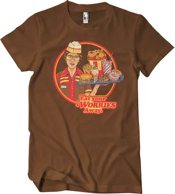 Produktbild von Eat Your Worries Away T-Shirt - Large - Brown