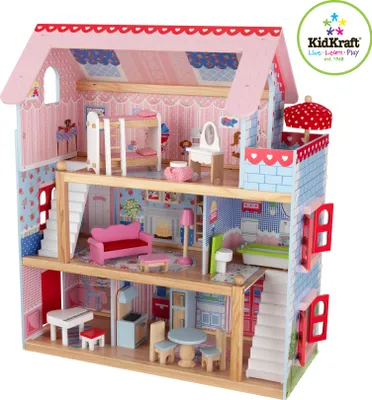 Produktbild von KidKraft Puppenhaus Chelsea inkl. 17 Möbelstücken; 65054