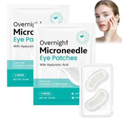 Immagine prodotto di Omgoods - Set di 2 maschere per gli occhi con microaghi per la cura della pelle