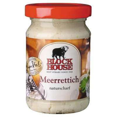 Image de Block House Original raifort finement râpé naturellement piquant 90g