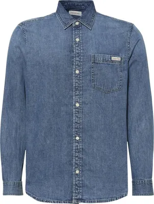 Image de Chemise Calvin Klein Jeans pour homme, bleue, 488363 : Taille - L Taille : L