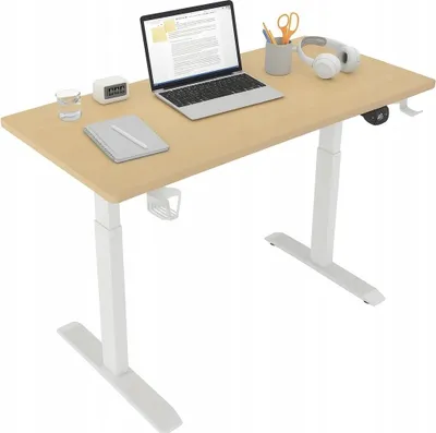 Produktbild von Ekspand | Elektrisch Höhenverstellbarer Schreibtisch - 140 Cm - Höhenverstellung 72-118 Cm - Esche