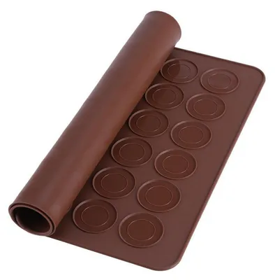 Produktbild von Silikon Backmatte für Macarons 48 Kavitäten hitzebeständig antihaftbeschichtet