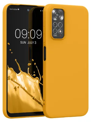 Produktbild von kwmobile Handyhülle für Xiaomi Redmi Note 11 / Note 11S Hülle - TPU Case - Kabelloses Laden - Schutzhülle Cover in Mango