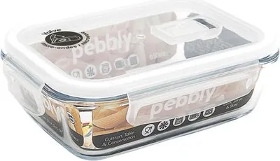 Produktbild von Aufbewahrungsbox rechteckig 0,65 l - Pebbly