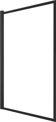 Image de Pare baignoire rabattable 75x130cm - Finition Noir Mat - DARK CONTOURING SCREEN