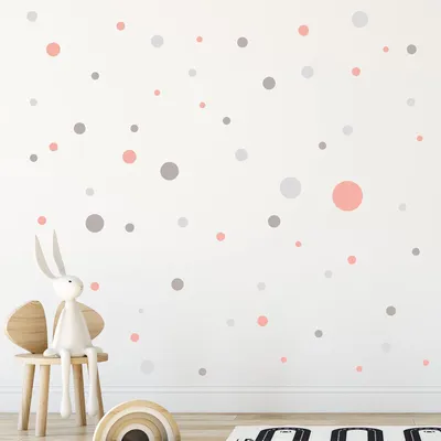 Produktbild von Babyzimmer Dekorationssticker - Cirkelset - für Kinderzimmer - 120 Stück - Gelb