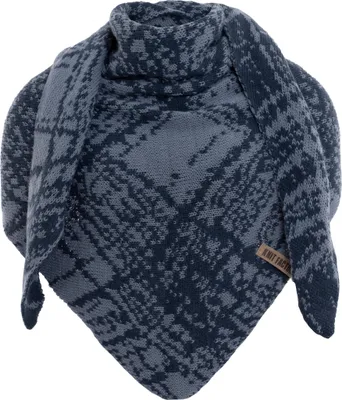 Produktbild von Knit Factory Lea Dreiecksschal - Jeans/Indigo - 190x85 cm