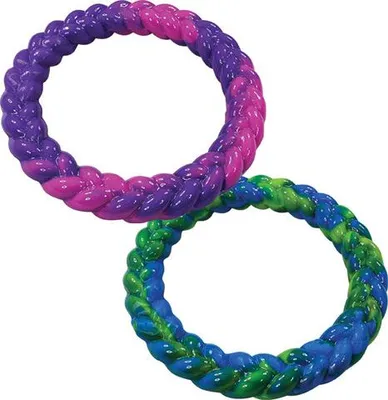 Produktbild von Robustes Hundespielzeug Ring aus TPR, 14,5 cm, schwimmfähig, Wurf- und Apportierspielzeug