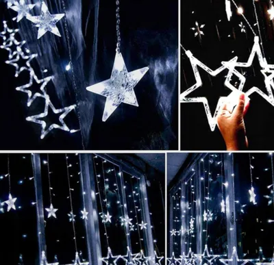 Produktbild von LED-Lichterkette Sternenhimmel kaltweiß für Weihnachtsbaum - 120 LEDs, 4,7 m
