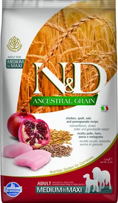 Obrázok produktu pre Farmina N&D Dog Low Grain Adult Medium&Maxi Chicken & pomegranate 2,5 kg