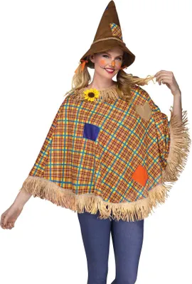 Produktbild von Vogelscheuche Poncho - Fasching Halloween Kostüm Umhang