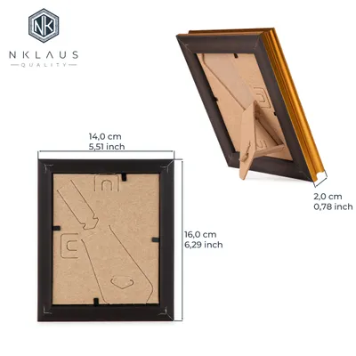 Produktbild von NKlaus Die Heilige Dreifaltigkeit Ikone im Rahmen mit Glas 14x16cm christlich 13918