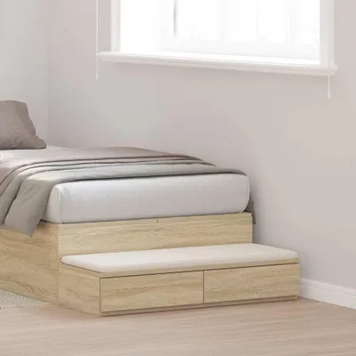 Immagine prodotto di vidaXL Cassettiera per letto rovere Sonoma 80 x 36,5 x 16,5 cm Materiale a base di legno